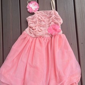 Curtain Call Peach Lyrical Costume Size Child Large Style # E1372